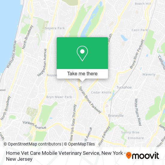 Mapa de Home Vet Care Mobile Veterinary Service