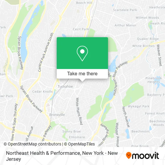 Northeast Health & Performance map