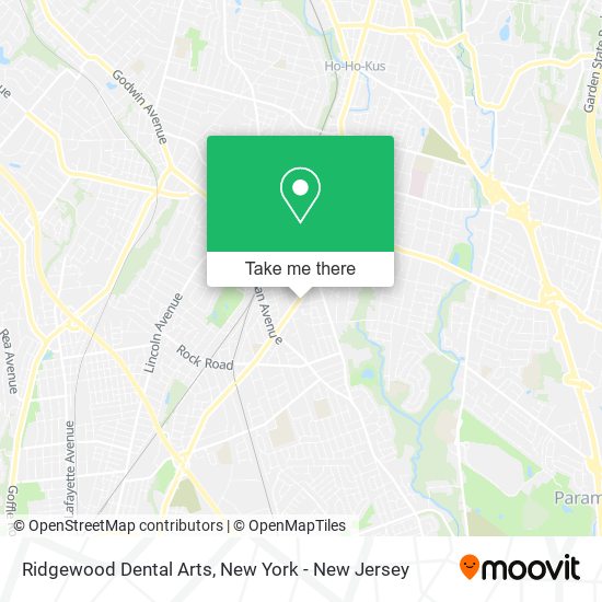 Ridgewood Dental Arts map