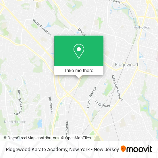 Ridgewood Karate Academy map