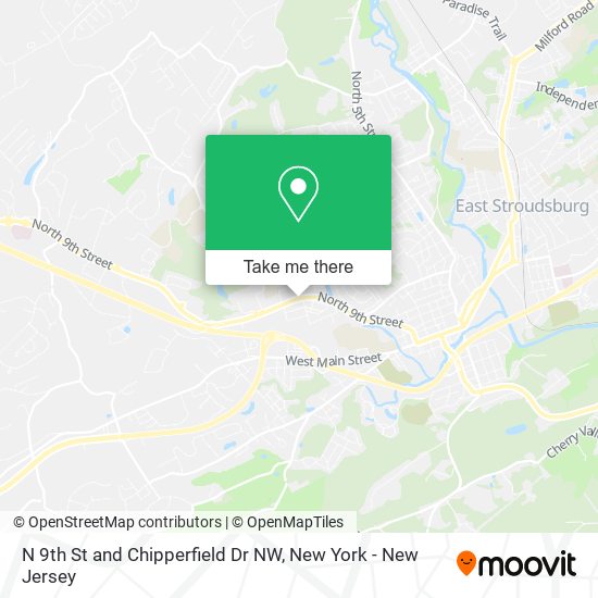 N 9th St and Chipperfield Dr NW map