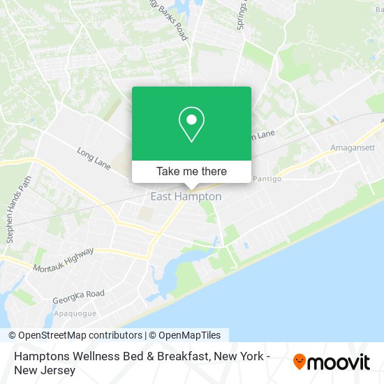 Mapa de Hamptons Wellness Bed & Breakfast