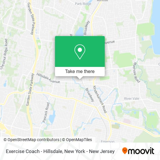 Exercise Coach - Hillsdale map