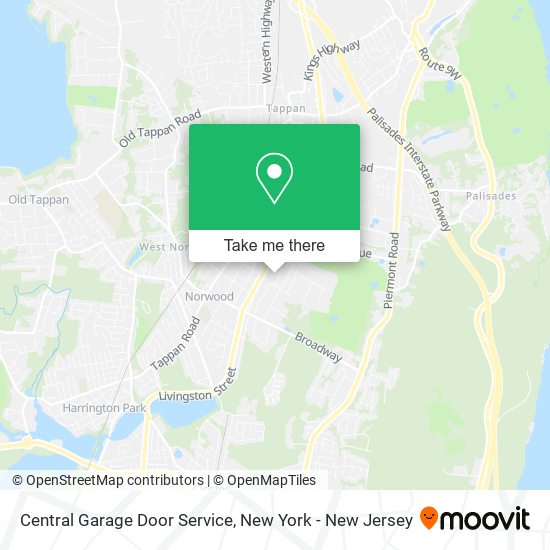 Central Garage Door Service map