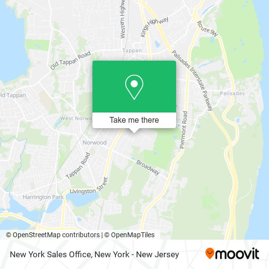 New York Sales Office map