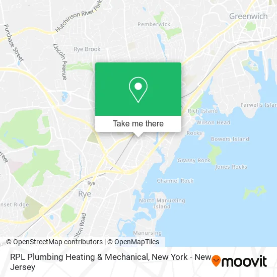 RPL Plumbing Heating & Mechanical map