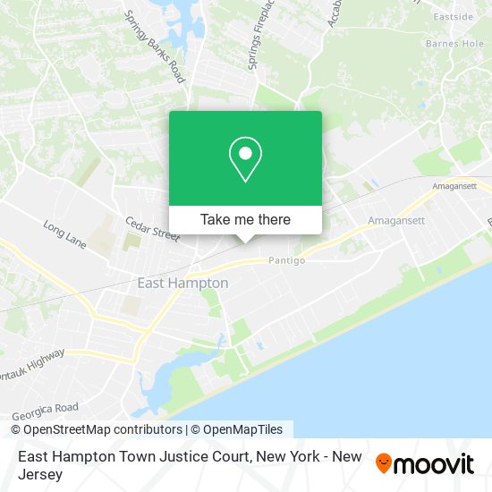 East Hampton Town Justice Court map
