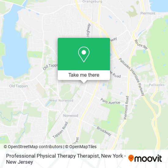 Mapa de Professional Physical Therapy Therapist