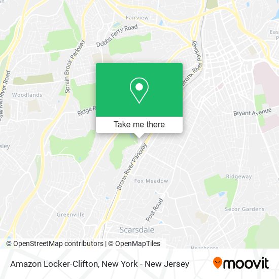 Amazon Locker-Clifton map