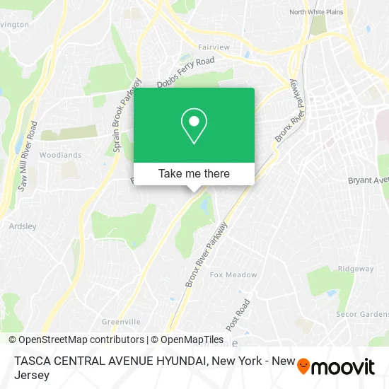 TASCA CENTRAL AVENUE HYUNDAI map