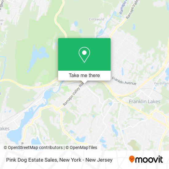 Pink Dog Estate Sales map