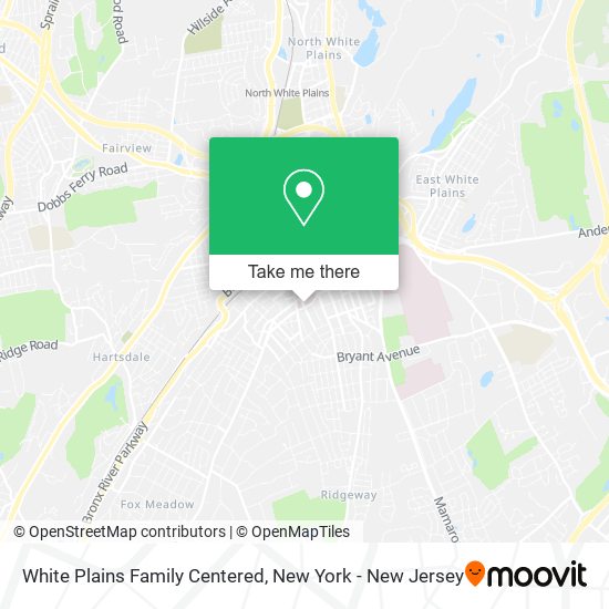 White Plains Family Centered map