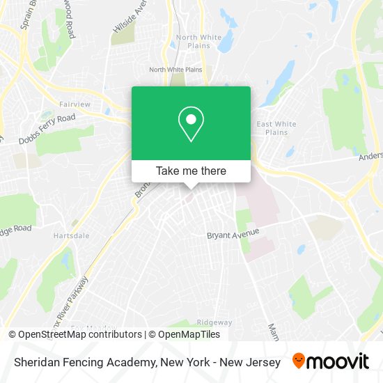 Mapa de Sheridan Fencing Academy