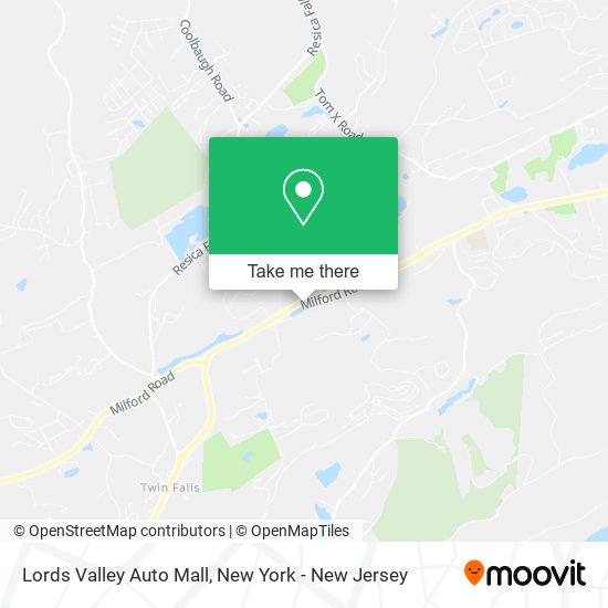 Lords Valley Auto Mall map