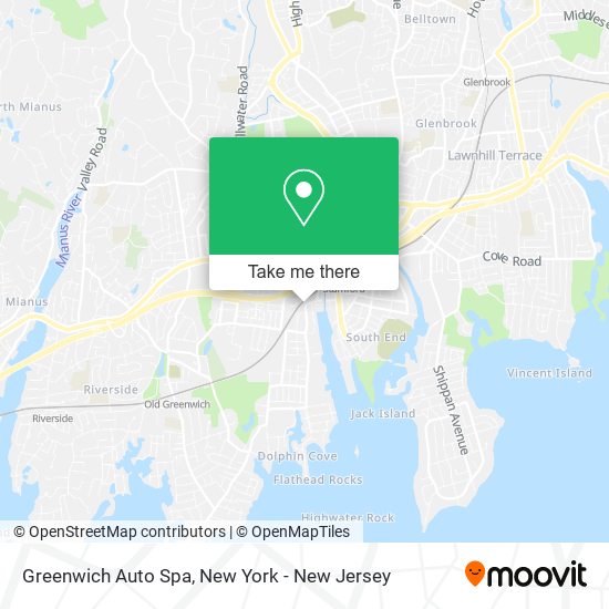 Greenwich Auto Spa map