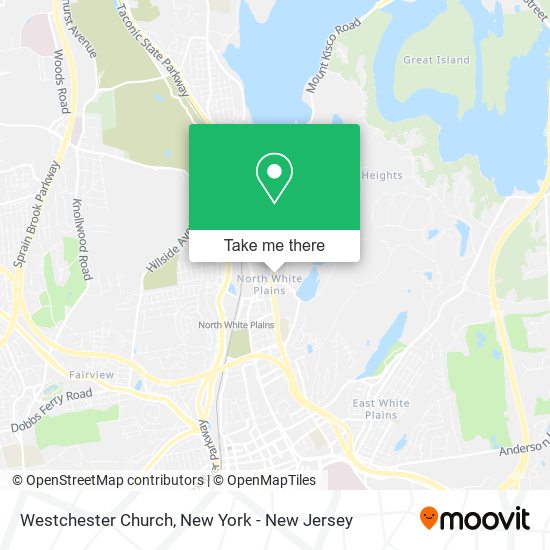 Westchester Church map