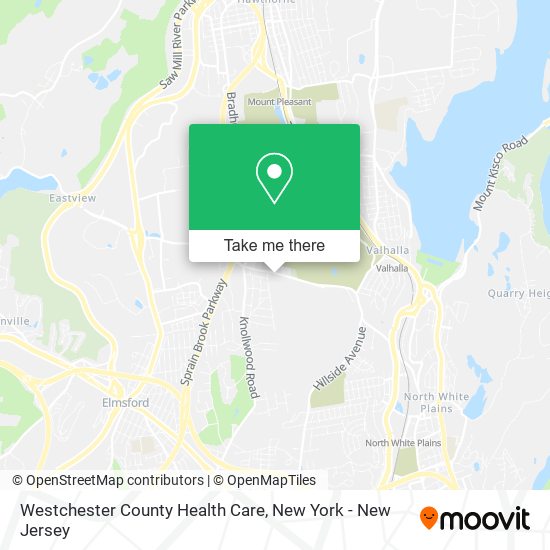 Westchester County Health Care map