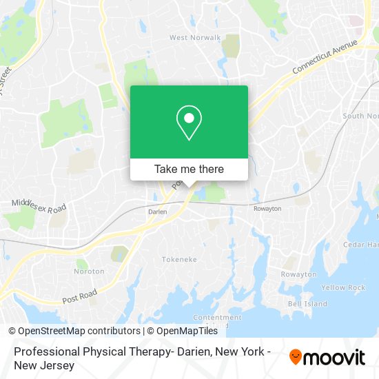 Professional Physical Therapy- Darien map