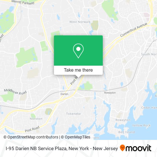 Mapa de I-95 Darien NB Service Plaza