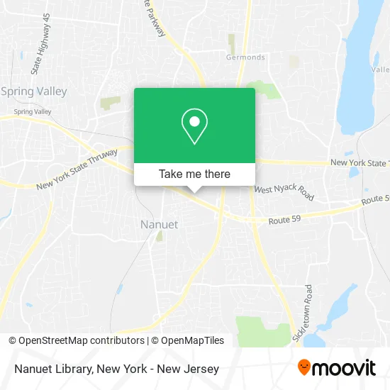 Mapa de Nanuet Library
