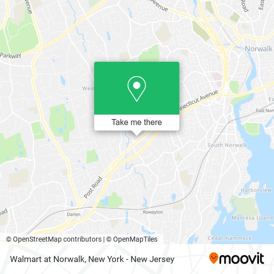 Walmart at Norwalk map
