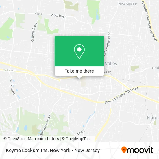Keyme Locksmiths map