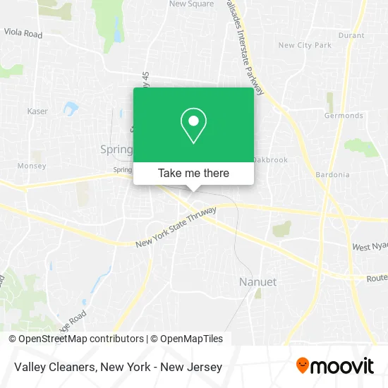 Valley Cleaners map