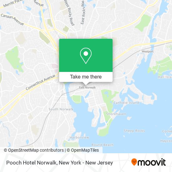 Pooch Hotel Norwalk map