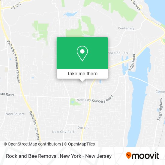 Rockland Bee Removal map