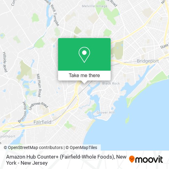 Amazon Hub Counter+ (Fairfield-Whole Foods) map