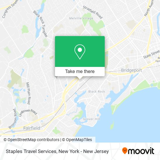 Staples Travel Services map
