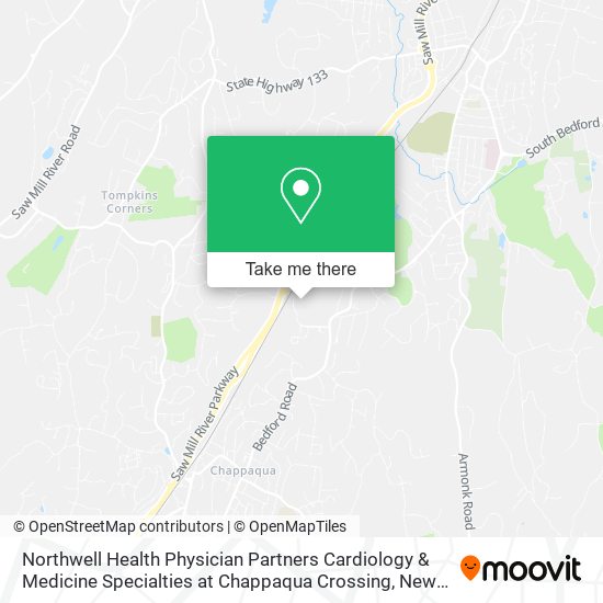 Northwell Health Physician Partners Cardiology & Medicine Specialties at Chappaqua Crossing map