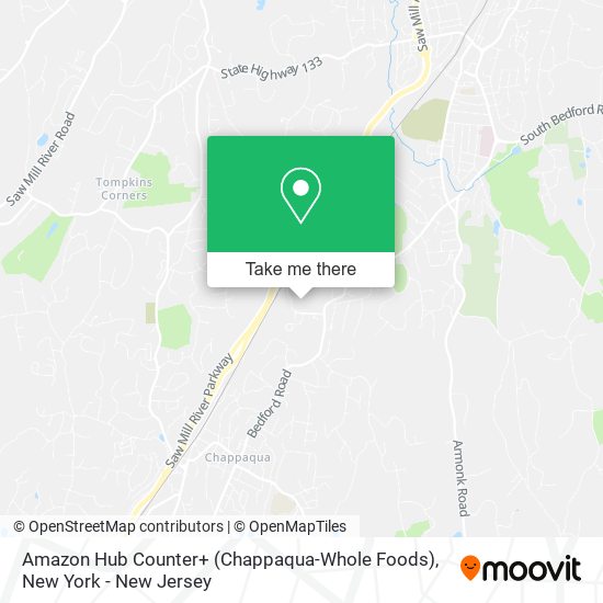 Amazon Hub Counter+ (Chappaqua-Whole Foods) map