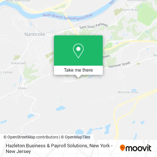 Hazleton Business & Payroll Solutions map