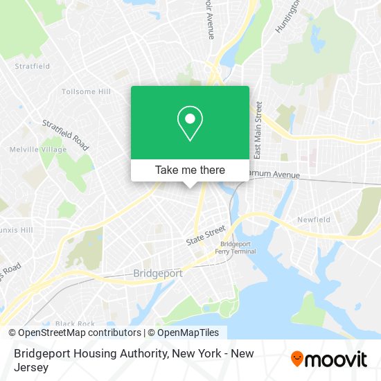 Bridgeport Housing Authority map