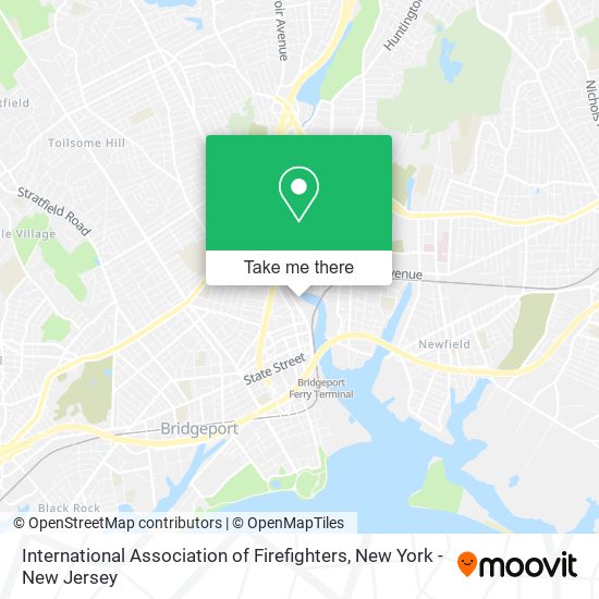International Association of Firefighters map
