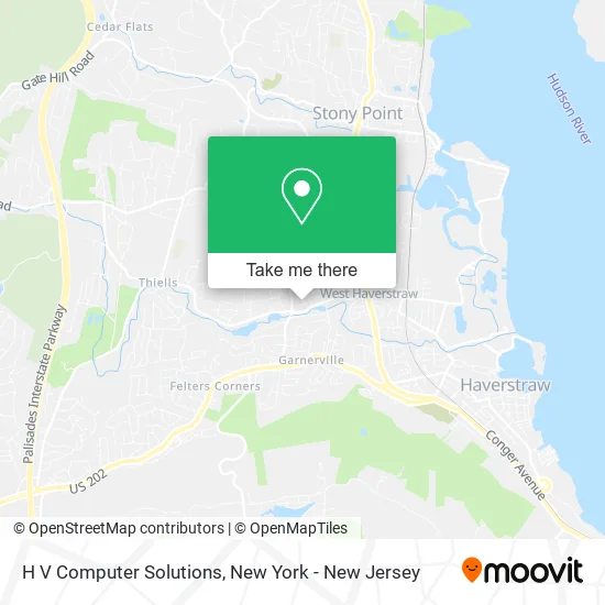 H V Computer Solutions map