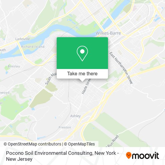 Mapa de Pocono Soil Environmental Consulting