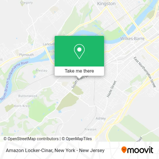 Amazon Locker-Cinar map