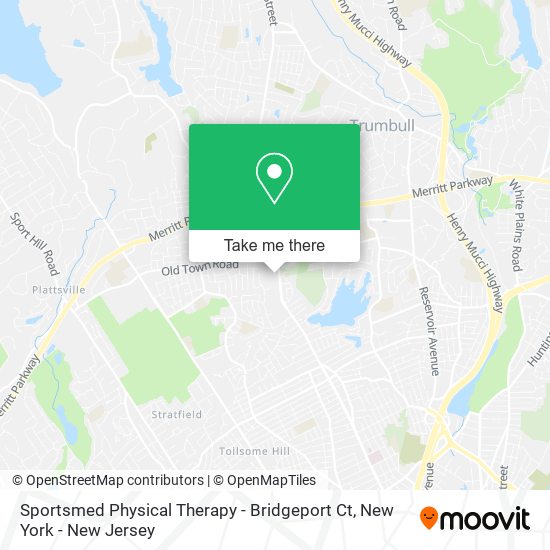 Mapa de Sportsmed Physical Therapy - Bridgeport Ct