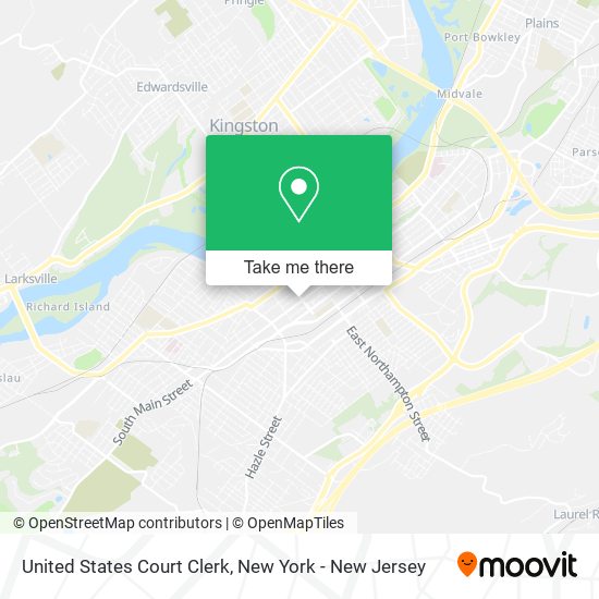 United States Court Clerk map