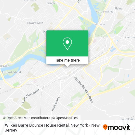 Wilkes Barre Bounce House Rental map