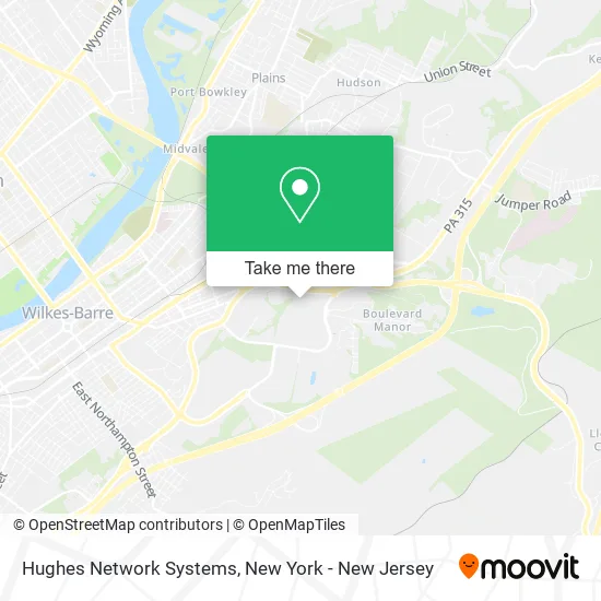Hughes Network Systems map