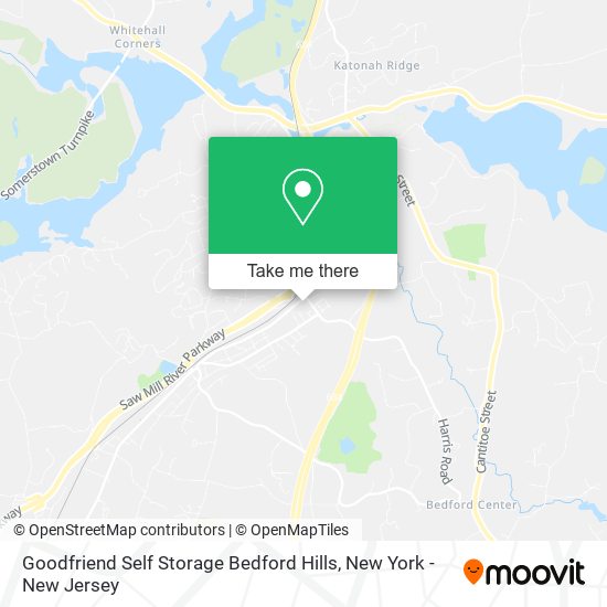 Mapa de Goodfriend Self Storage Bedford Hills