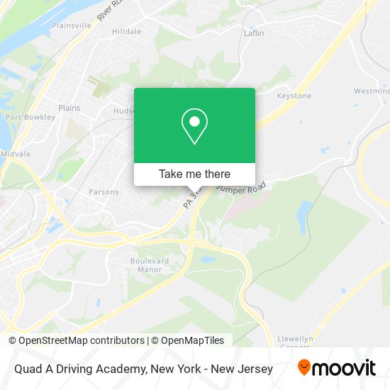 Quad A Driving Academy map