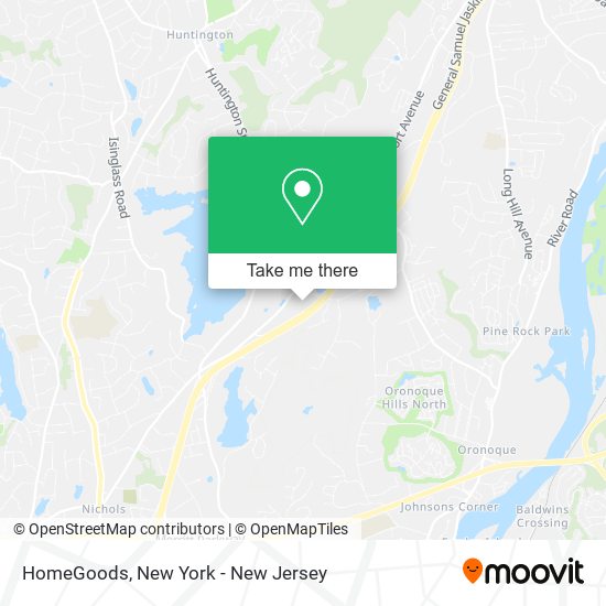 HomeGoods map