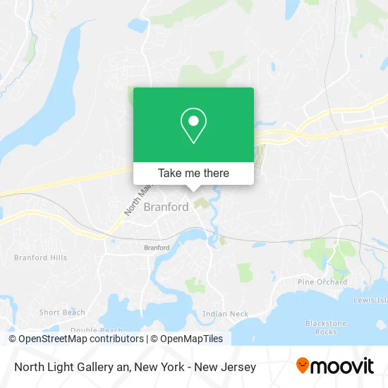 North Light Gallery an map