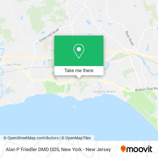 Mapa de Alan P Friedler DMD DDS
