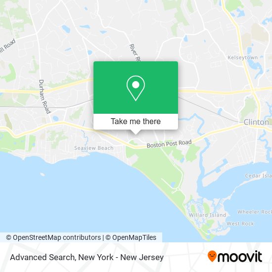 Advanced Search map