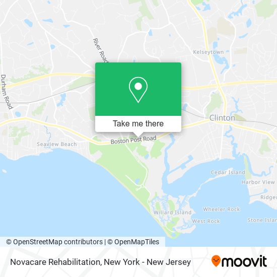 Mapa de Novacare Rehabilitation